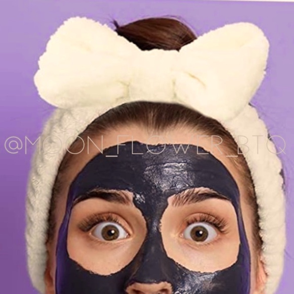 Plush Microfiber Facial Spa Headband Off White - Picture 5 of 5